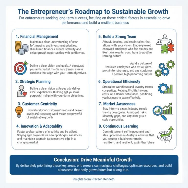 Key Factors Entrepreneurs Must Focus on for Business Growth