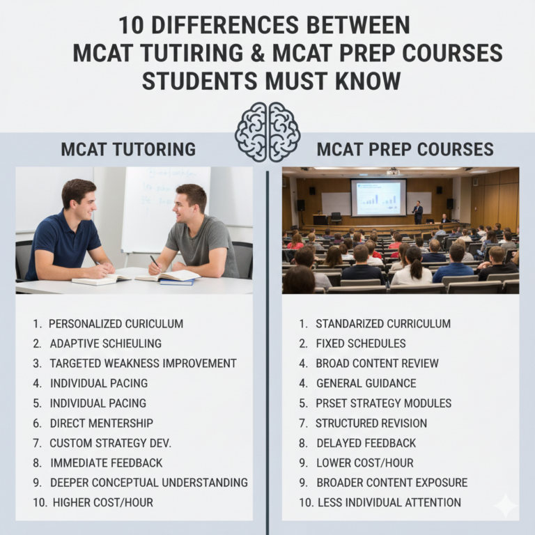 5 Ways to Decide Whether MCAT Tutoring or a Prep Course Is Right for You mcat tutoring services