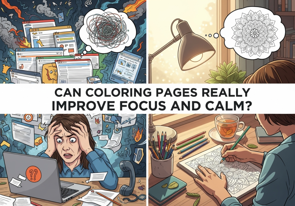 Can Coloring Pages Really Improve Focus and Calm? Can Coloring Pages Really Improve Focus and Calm?