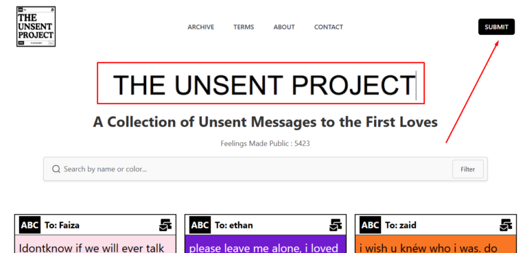The Unsent Project