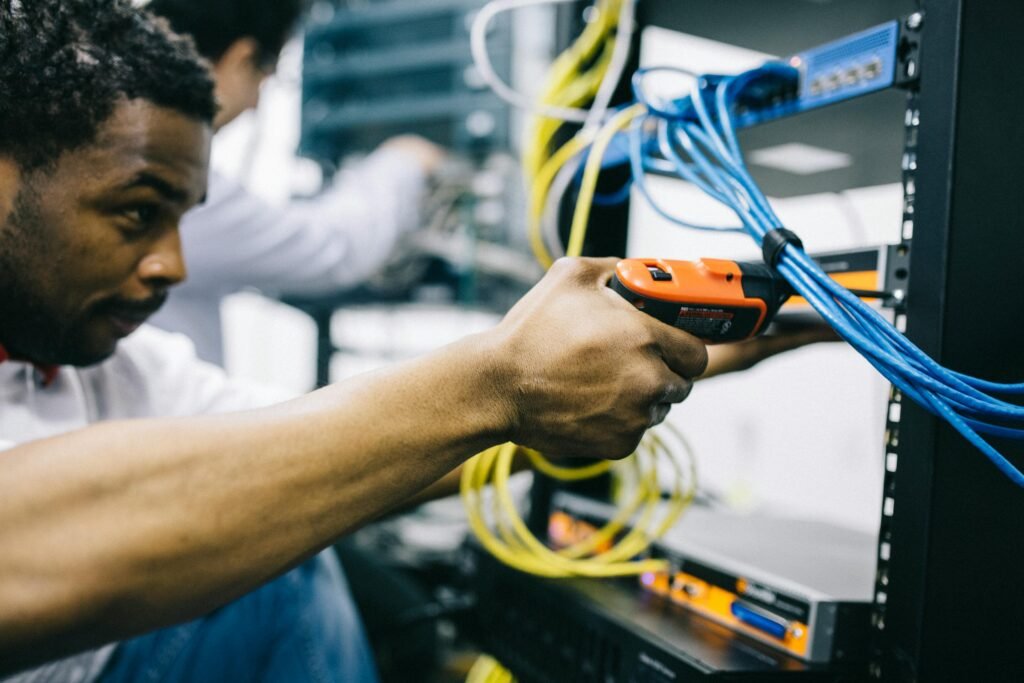 Network Cabinet Cabling Setup