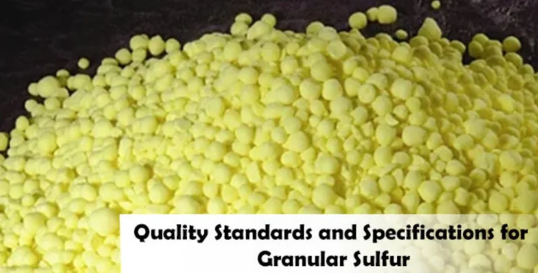 Performance and Purity Standards of Industrial Sulfur Flake