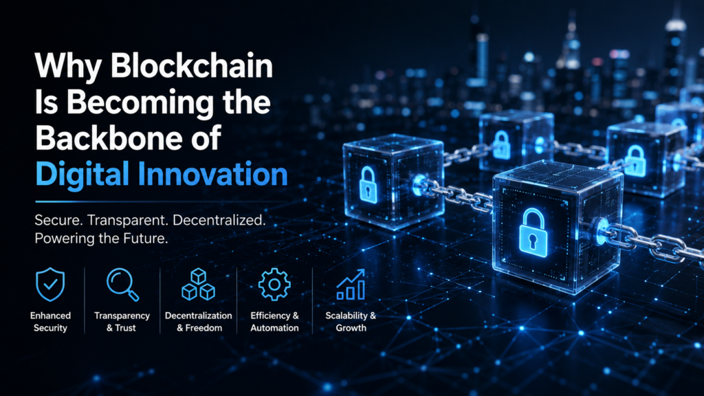 Why Blockchain Is Becoming the Backbone of Digital Innovation blockchain app development company